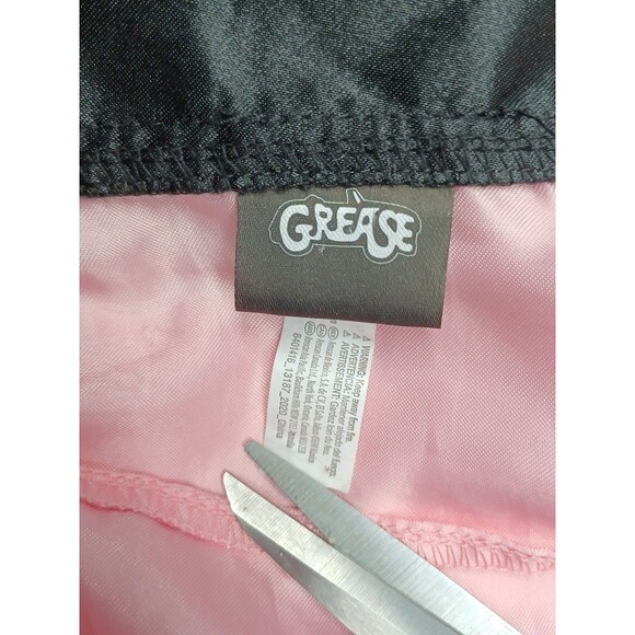 Grease Pink Ladies Full Zip Lightweight Jacket Costume Adult XXL Satin - Picture 5 of 8
